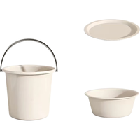 朴聪（PUCLEVER）家用带盖脸盆水桶提桶学生宿舍用加厚储水洗漱衣塑料桶 (1