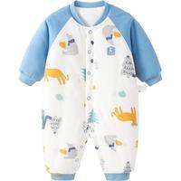 童泰 婴儿保暖夹棉连体衣