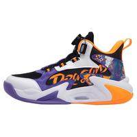 XTEP特步童鞋儿童篮球鞋旋钮扣秋季网面透气球鞋男童运动鞋中大童