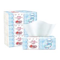 心相印抽纸婴儿抽纸M码100抽4包家用加大码母婴纸巾无香亲肤柔软C