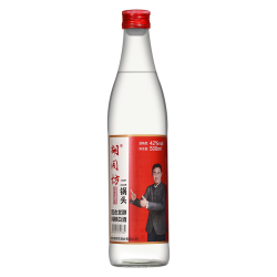 胡同坊 纯粮食 清香型白酒  光瓶装 42%vol 500mL