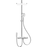 恒洁（HEGII）淋浴花洒套装Y57 琴键置物腰背按摩除垢花洒全套DMF956B-335