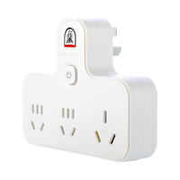 子弹头 16A大功率一转三插座/电源转换器/转换插头/品字型插座转换器/3位无线总控插排插线板 TS-551K