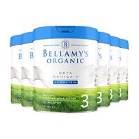 BELLAMY'S 贝拉米 A2系列 有机幼儿奶粉 澳版 3段 800g*6罐