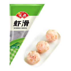 安井 虾滑 150g/袋 虾仁含量80% 火锅麻辣烫食材 速食熟食海鲜水产