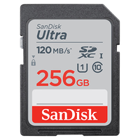 闪迪 Sandisk SD内存卡 套装 单反相机sd存储卡 至尊高速版 256G 读速高达120M/S 套装