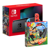 任天堂(Nintendo)【国内保税仓】Switch OLED/续航加强日版/港版便携家用ns体感游戏掌机 日版续航红蓝+环大冒险(保税仓)