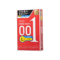 冈本（OKAMOTO）冈本避孕套套冈本001 0.01套套成人用品 计生 001超润滑L【1盒】