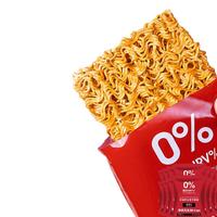 小鸡收腹0脂非油炸蟹黄干脆面掌心脆干吃面全麦方便面低脂解馋小零食食品