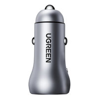绿联（UGREEN） 车载充电器 4.8A双口24W车充充电器 汽车充电器 汽车USB车充插座 【4.8A-24W】双USB支持苹果安卓