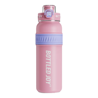 吨吨 BOTTLED JOY 保温吨吨桶 316不锈钢水杯 大容量保温杯男女户外便携保温旅行壶 1000ML*316不锈钢-粉浪社
