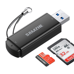 山泽 USB3.0高速读卡器 多功能SD/TF读卡器多合一 支持手机单反相机行车记录仪监控存储内存卡CRA01B
