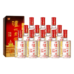 泸州老窖 六年窖头曲 52度 500ml*12瓶(原箱2箱)浓香型白酒 中秋送礼
