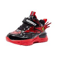 HOBIBEAR 哈比熊 童鞋男童鞋冬季加绒保暖运动鞋休闲鞋二棉鞋子AW7568 黑红34码