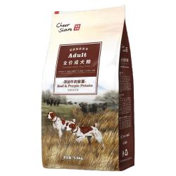 畅享 粗粮3代牛肉紫薯通用德牧拉布拉多成犬狗粮1.5kg3斤装