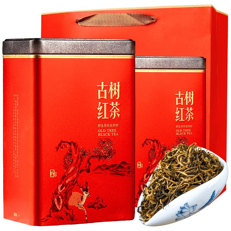 一品萃 云南滇红特级古树金芽 250g*2罐 红茶