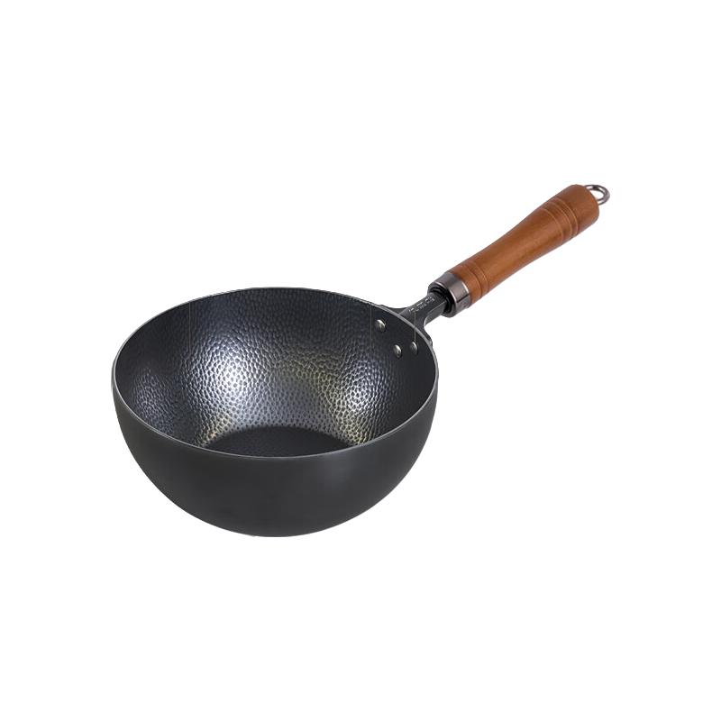  卢记厨具 无涂层 纯钛锅  光面圆底纯钛锅 30cm 14.1-16cm