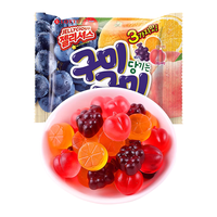 乐天 LOTTE果汁软糖韩国水果软糖qq糖儿童休闲零食糖果70g*2袋 混合水果味软糖70g*2袋