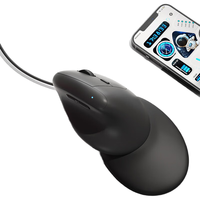 B.O.W/航世 M190U 人体工学垂直有线鼠标 黑色
