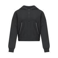 安德玛（UNDERARMOUR）Rival女子抓绒运动休闲1/2拉链连帽卫衣6003707