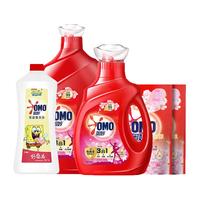 OMO 奥妙 奥妙全自动系列 洗衣液套装 4.2kg+1kg+480g*2袋+1.1kg 淡雅樱花