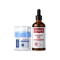 LANLVX英国抗皱紧致面霜提拉紧致淡化细纹嫩肤霜法令纹抬头纹男女士 【淡纹CP】精油100ml+面霜60ml