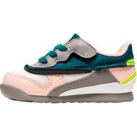 Onitsuka Tiger鬼塚虎童鞋时尚舒适运动休闲学步鞋小童鞋ADMIX RUNNER KIDS 白色/蓝绿色/粉色 19.5