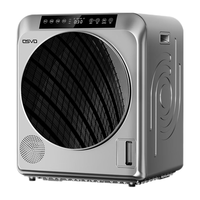 osvo德国品牌 5公斤热泵式烘干机家用小型衣服衣物除潮滚筒式干衣机烘婴儿衣服内衣防皱防缠绕毛屑过滤 银色5KG热泵式滚筒烘干机