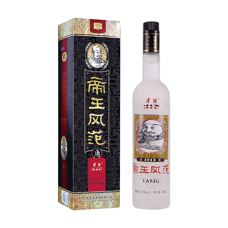 JINJIU 津酒帝王风范52%vol 浓香型白酒700ml 单瓶装【报价价格评测怎么