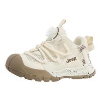 jeep男童鞋夏季透气儿童网面运动鞋2024单网小白鞋子网鞋低帮