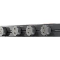 京东京造星轨系列SE 明装轨道插座壁挂式可移动电力轨道 总控开关阻燃塑壳 75厘米+4个五孔 白色 【一键总控】75cm+4插头 白色