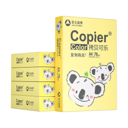 亚太森博 A4打印纸 70g 快乐考拉系列 500张5包 2500张整箱