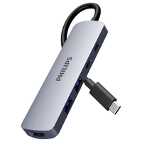 飞利浦(PHILIPS)Type-C扩展坞雷电4拓展坞USB分线器HDMI转接头60Hz适用苹果15Mac华为小米电脑笔记本iPad转换器HUB