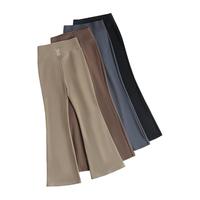 女童微喇鲨鱼裤秋冬女孩打底裤2025秋装薄绒儿童瑜伽裤子