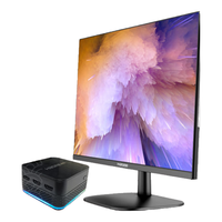 Hasee 神舟 mini PC7S 商用办公迷你台式电脑主机(N100 16G 512GSSD WIFI无线 win11)23.8显示器