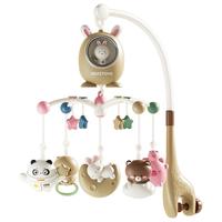 欣格 xinge 新生儿床头摇铃婴儿车旋转益智床上遥控床铃宝宝安抚智能灯光玩具