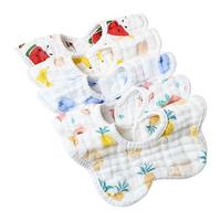 GRACE 洁丽雅 口水巾 5条 西瓜风+香蕉+桃子+菠萝+蓝莓