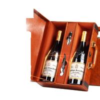 CANIS FAMILIARIS布多格 法国原瓶红酒 圣彼得干红葡萄酒 750ml*2支年货礼盒装
