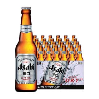 朝日啤酒 朝日超爽啤酒 630ml*12瓶 整箱瓶装京东自营