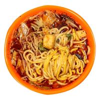 东北老式麻辣烫桦南大碗黏糊麻辣烫米线牛筋面粗煮食速食