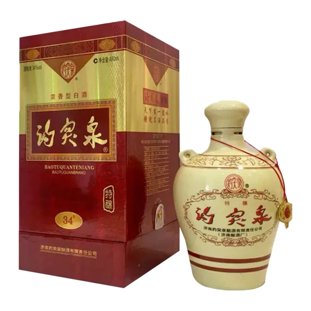 趵突泉 特酿 34%vol 浓香型白酒 490ml 单瓶装