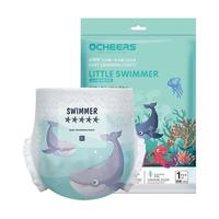 ocheers 10片游泳纸尿裤婴儿游泳裤宝宝一次性泳裤防水拉拉裤尿不湿专用泳