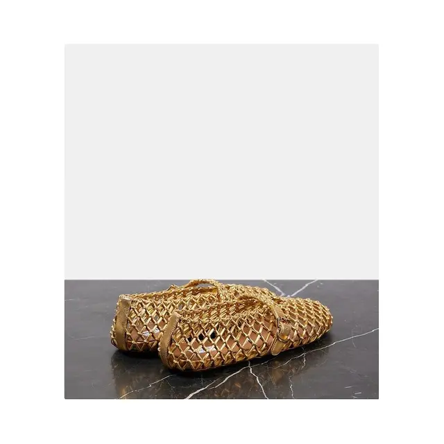 1小时内可退 潮奢 Alaia 女士 网眼皮质芭蕾舞鞋 003774