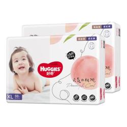 好奇 铂金装纸尿裤拉拉裤M-3XL透爽散热小桃裤2箱装