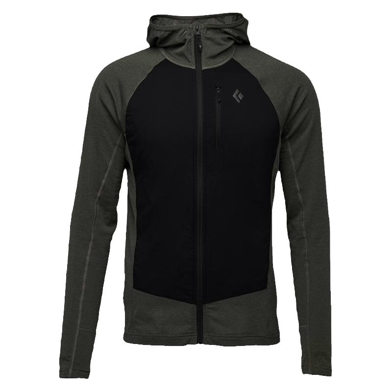 BlackDiamond黑钻bd户外抓绒衣轻量男薄款连帽服外套中间层744051