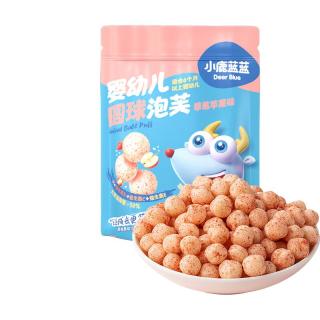 小鹿蓝蓝 草莓苹果味球形泡芙/42g