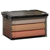 家用大容量收纳箱子车载透明储物盒超大收纳柜塑料收纳箱衣服整理