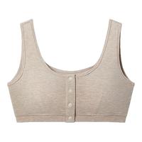 NEST DESIGNS哺乳内衣内衣孕期产后背心式无钢圈前开扣内衣 开襟哺乳-炭笔灰 XL码