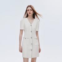 莱茵福莱尔 LIME FLARE 短袖经典小香风法式连衣裙高级感V领修身千金小香风旗下