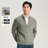 乔顿 羊毛衫100绵羊毛男舒适休闲厚款保暖男士羊毛衫